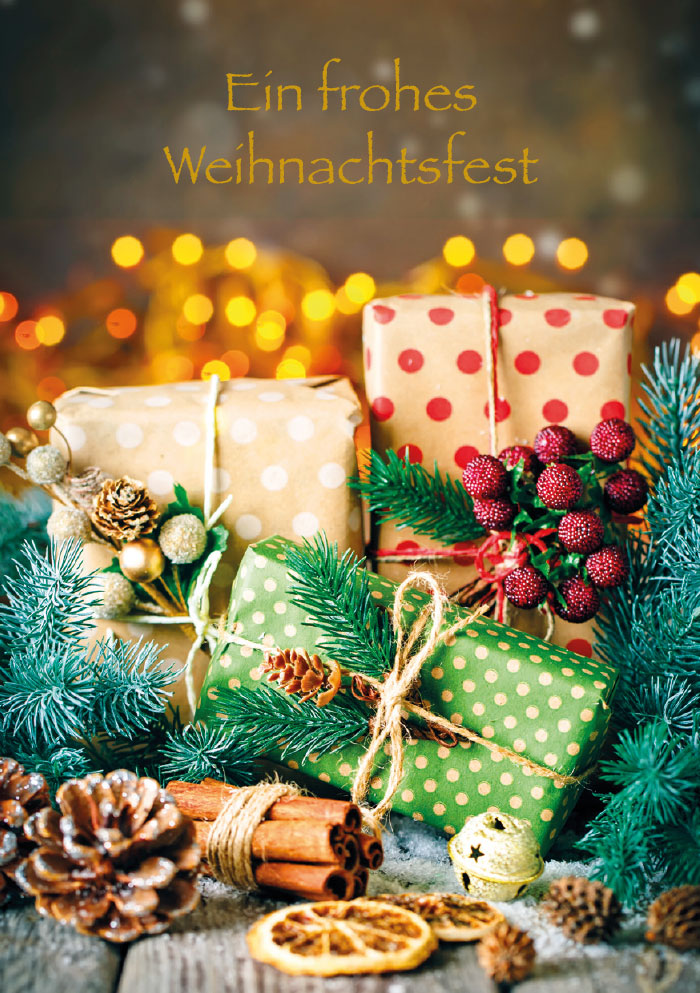 Weihnachten - Kleine Kartengrüße viele bunte Geschenke Weihnachten - Kleine Kartengrüße viele bunte Geschenke