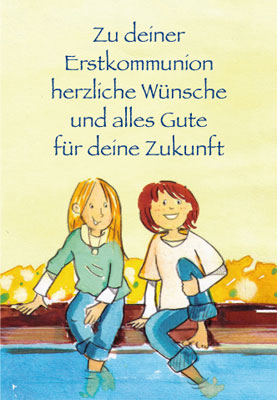 Kommunion - Doppelkarte Kinder am Wasser