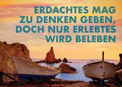 Spruchkarte - Boote am Strand Spruchkarte - Boote am Strand