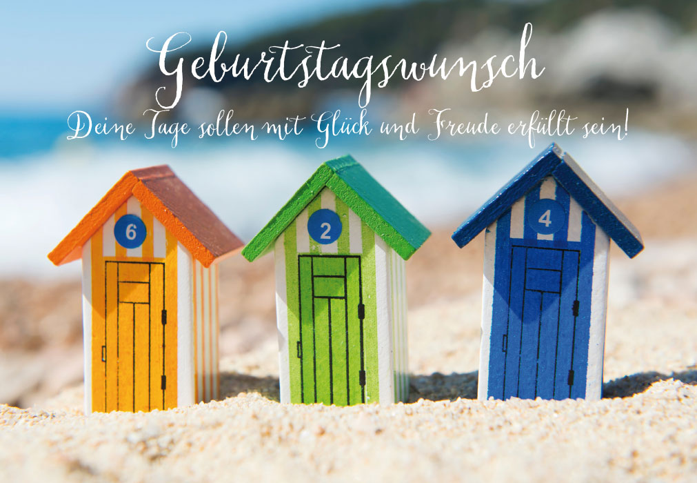 Geburtstag - Minihäuschen, Strand Geburtstag - Minihäuschen, Strand