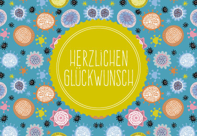 Post mit Herz Glückwunsch grün Post mit Herz Glückwunsch grün