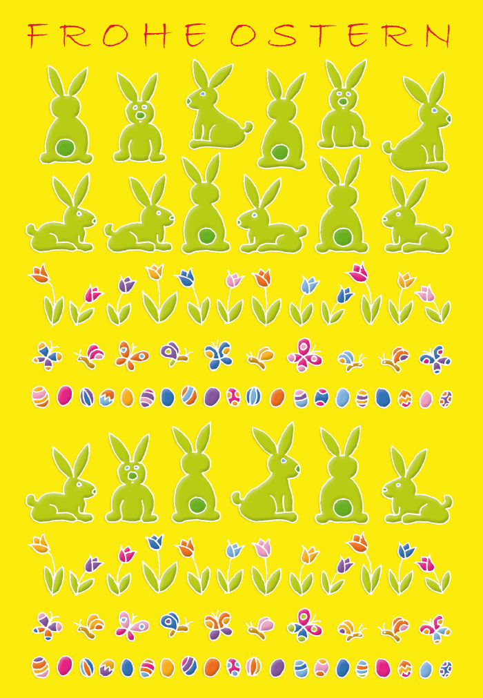Ostern - viele, grüne Osterhasen Ostern - viele, grüne Osterhasen