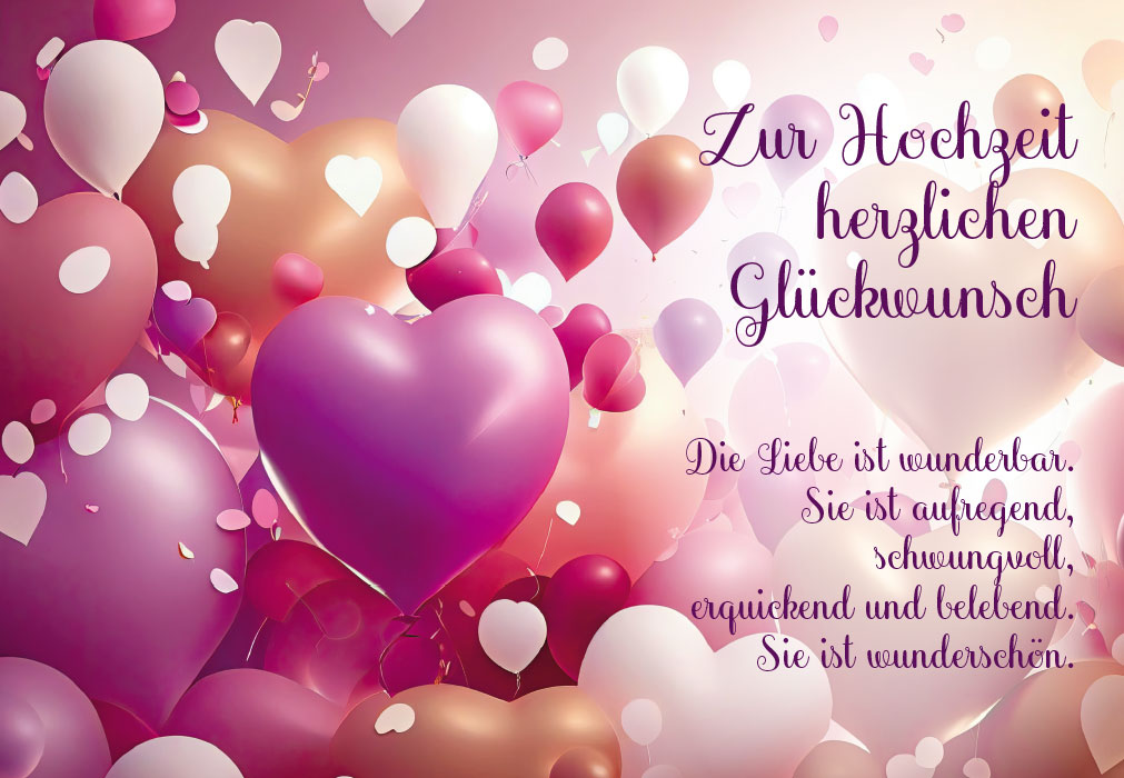 Hochzeit - rot, weiß, gelb, rosa Luftballons, Herz Hochzeit - rot, weiß, gelb, rosa Luftballons, Herz