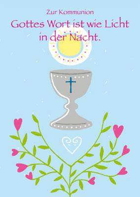 Kommunion - Kelch, Blumen, Herzen, Kreuz Kommunion - Kelch, Blumen, Herzen, Kreuz