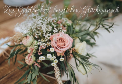 Goldhochzeit - klassisches, schönes Bouquet