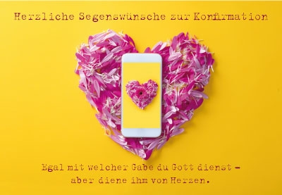 Konfirmation - Handy auf Herz Konfirmation - Handy auf Herz