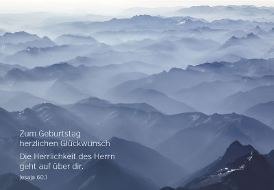 Glauben leben - Nebel über den Bergen Glauben leben - Nebel über den Bergen