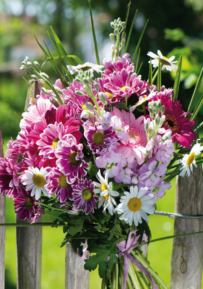 Kleine Kartengrüße - bunter Blumenstrauß Kleine Kartengrüße - bunter Blumenstrauß
