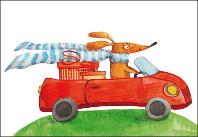 Gute Laune für jede Gelegenheit - Hase im Cabrio Gute Laune für jede Gelegenheit - Hase im Cabrio