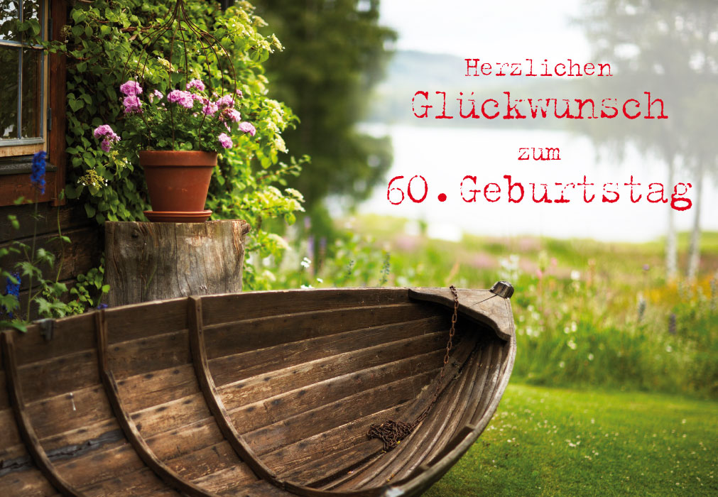 Zahlengeburtstag - Boot im Garten Zahlengeburtstag - Boot im Garten