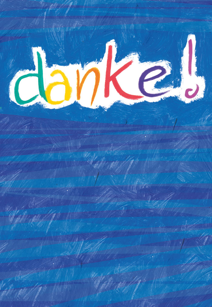 Danke - Blüten, Blumen, Äste, Blätter, Illustration Danke - Blüten, Blumen, Äste, Blätter, Illustration
