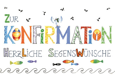 Konfirmation - Doppelkarte Kalygrafie Konfirmation - Doppelkarte Kalygrafie