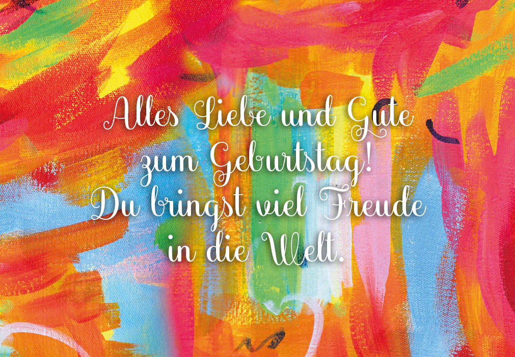 Geburtstag - Bunt und einzigartig NEU