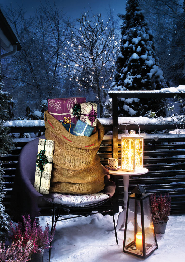 Weihnachten - Kleine Kartengrüße Geschenke im Sack Weihnachten - Kleine Kartengrüße Geschenke im Sack