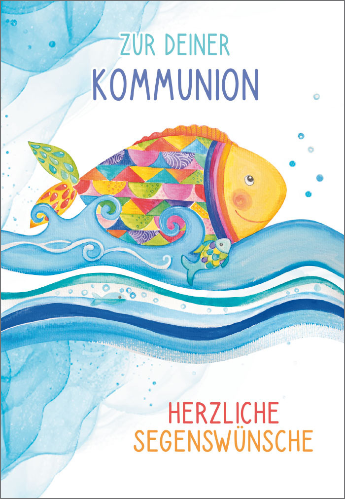 Kommunion - Fisch aus Farben Kommunion - Fisch aus Farben