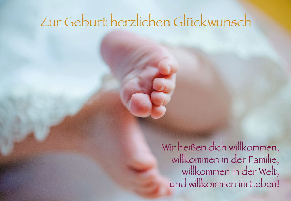 Geburt - Babyfüßchen im Kleid Geburt - Babyfüßchen im Kleid