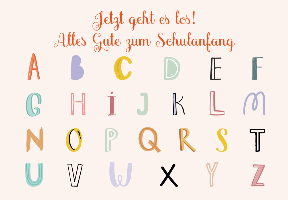 Schulanfang - buntes ABC Schulanfang - buntes ABC