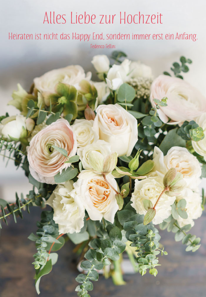 Hochzeit - Blumenstrauß mit weißen Rosen Hochzeit - Blumenstrauß mit weißen Rosen