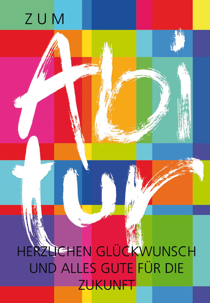 Abitur - rot, blau, gelb, abstrakt illustriert Abitur - rot, blau, gelb, abstrakt illustriert