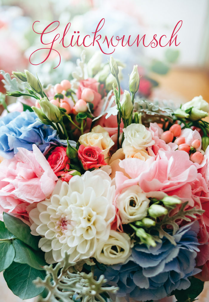 Blumen - Hortensien und Rosen im Strauß Blumen - Hortensien und Rosen im Strauß