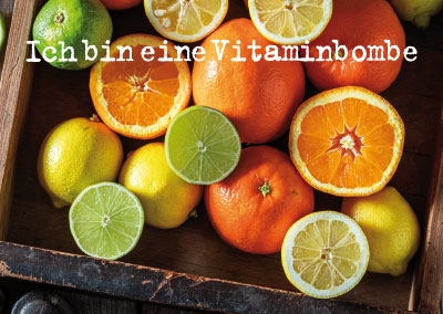Spruchkarte - Orangen, Zitronen, Limetten  Spruchkarte - Orangen, Zitronen, Limetten