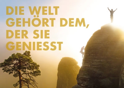 Spruchkarte - sonnendurchfluteter Nebel Spruchkarte - sonnendurchfluteter Nebel