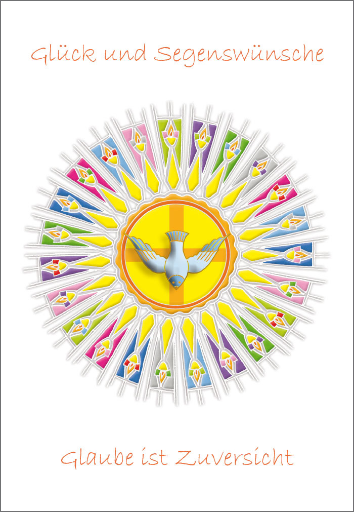 Konfirmation - Taube, Symbole, illustriert Konfirmation - Taube, Symbole, illustriert