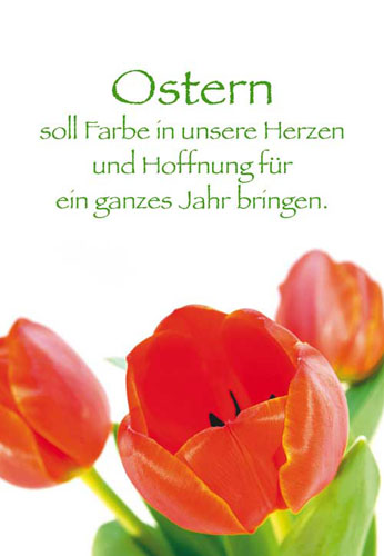 Ostern - Doppelkarte schöne Tulpen Ostern - Doppelkarte schöne Tulpen