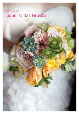 Hochzeit - Doppelkarte Hochzeit - Doppelkarte