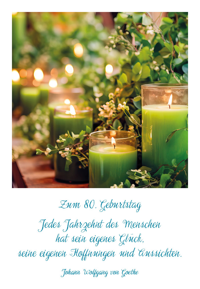 Zahlengeburtstag - brennende Kerzen, Blumen, Tisch Zahlengeburtstag - brennende Kerzen, Blumen, Tisch