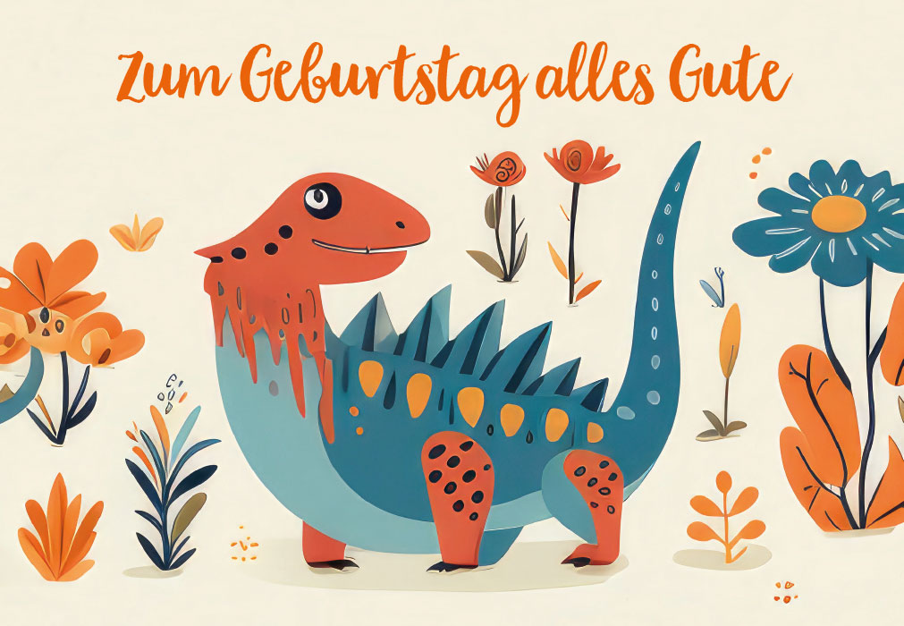 Kindergeburtstag - freundlicher Dino Kindergeburtstag - freundlicher Dino