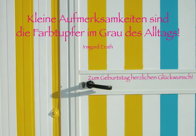 Geburtstag - Doppelkarte