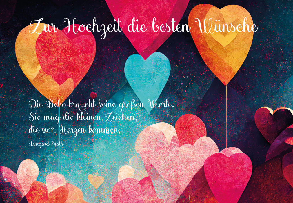 Hochzeit - Papierherzen in unterschiedlichen Farben Hochzeit - Papierherzen in unterschiedlichen Farben