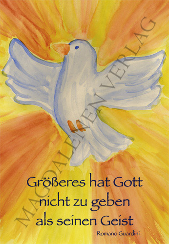 Firmung - Glückwunschkarte gemalte Taube Firmung - Glückwunschkarte gemalte Taube