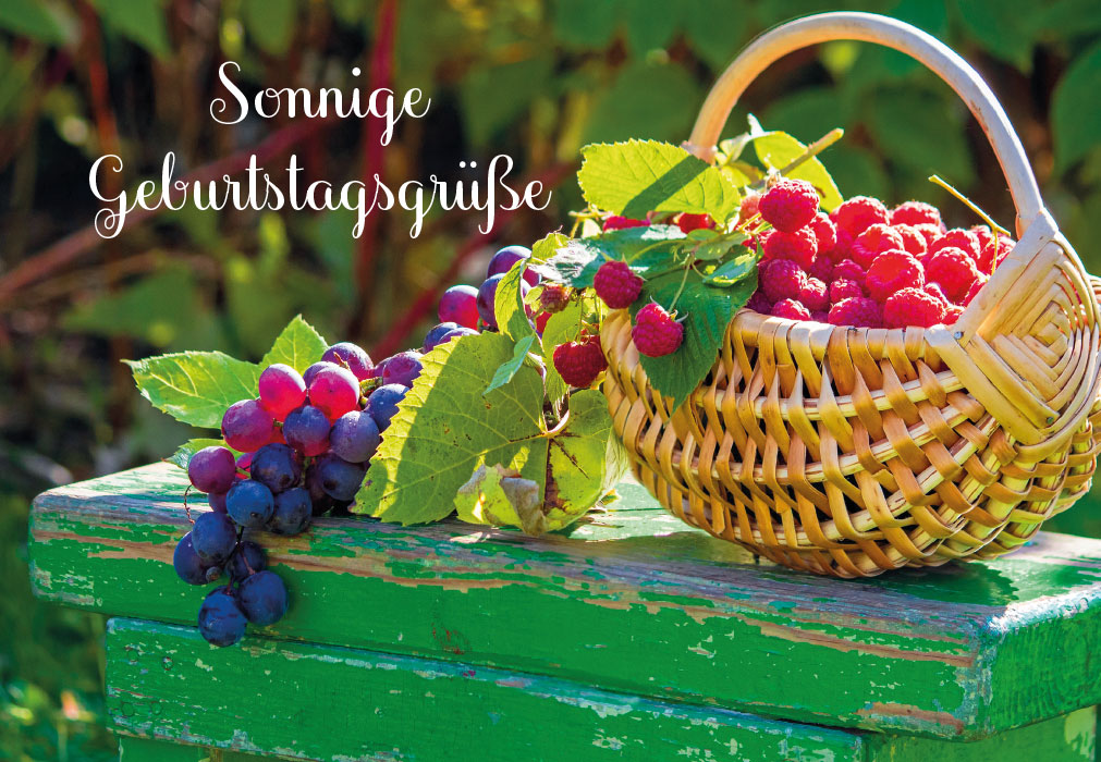 Geburtstag - Beeren im Korb Geburtstag - Beeren im Korb