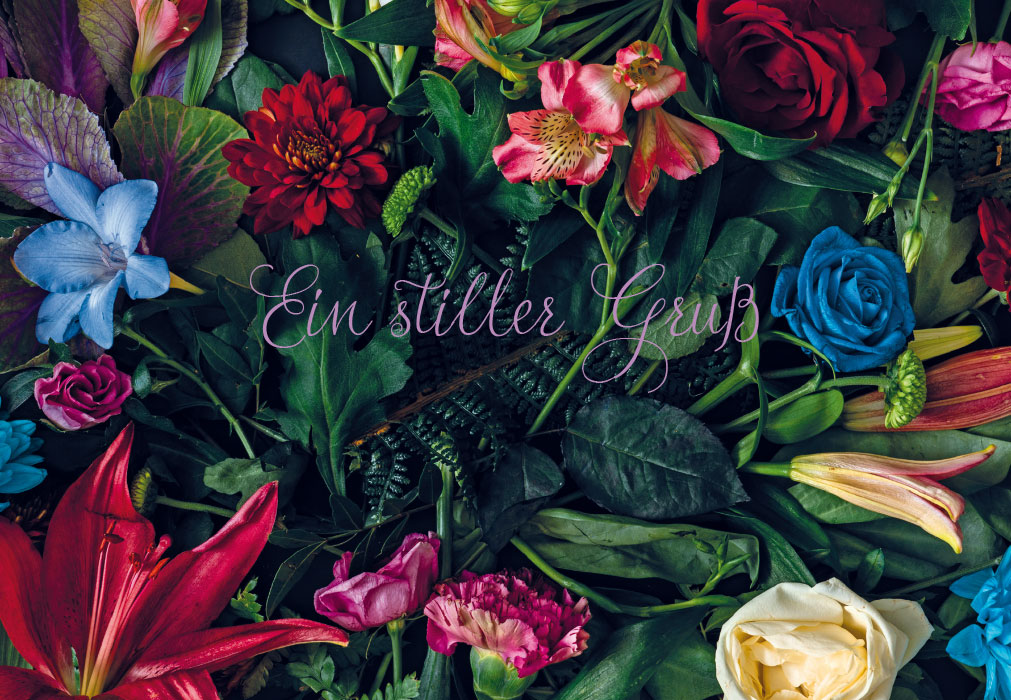 Trauer - Blumen verstreut Trauer - Blumen verstreut