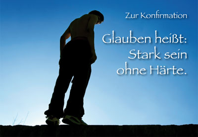 Konfirmation - Doppelkarte Skater in der Sonne Konfirmation - Doppelkarte Skater in der Sonne
