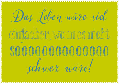Spruchkarte - grün Spruchkarte - grün