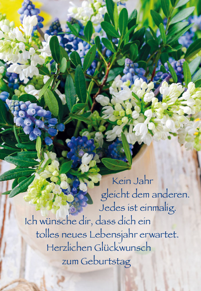 Geburtstag - Blumen, Hyazinthen lila, weiß Geburtstag - Blumen, Hyazinthen lila, weiß