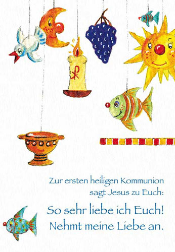 Kommunion - Doppelkarte Symbole Kommunion - Doppelkarte Symbole