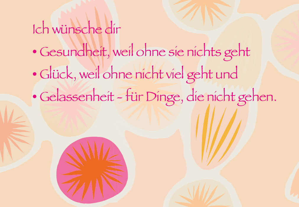 Geburtstag - Illustration mit Punkt und Blume Geburtstag - Illustration mit Punkt und Blume