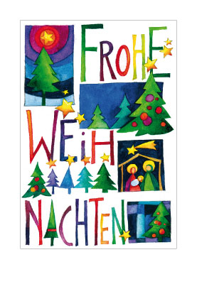 Weihnachten - Doppelkarte