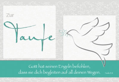 Taufe - Friedenstaube in Silber Taufe - Friedenstaube in Silber