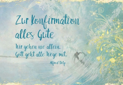 Konfirmation - Surfer in der Welle Konfirmation - Surfer in der Welle