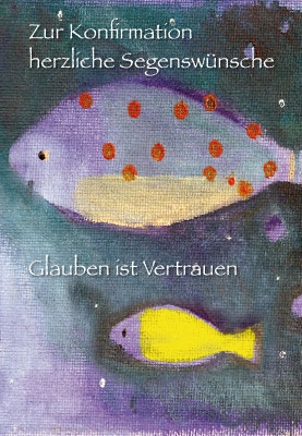Konfirmation - Zwei Fische, Farbe Konfirmation - Zwei Fische, Farbe