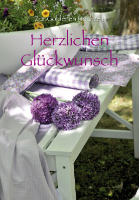 Goldhochzeit - Glückwunschkarte