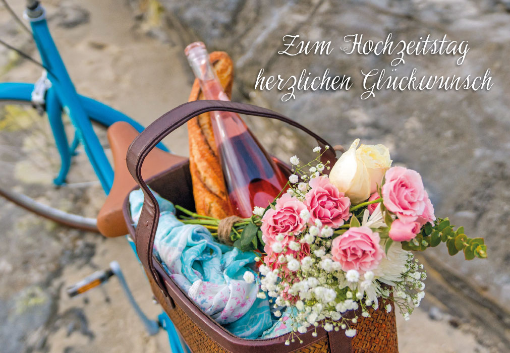 Glückwunschkarte zum Hochzeitstag