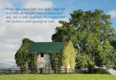 Irische Segenswünsche - irisches Haus im Grünen Irische Segenswünsche - irisches Haus im Grünen