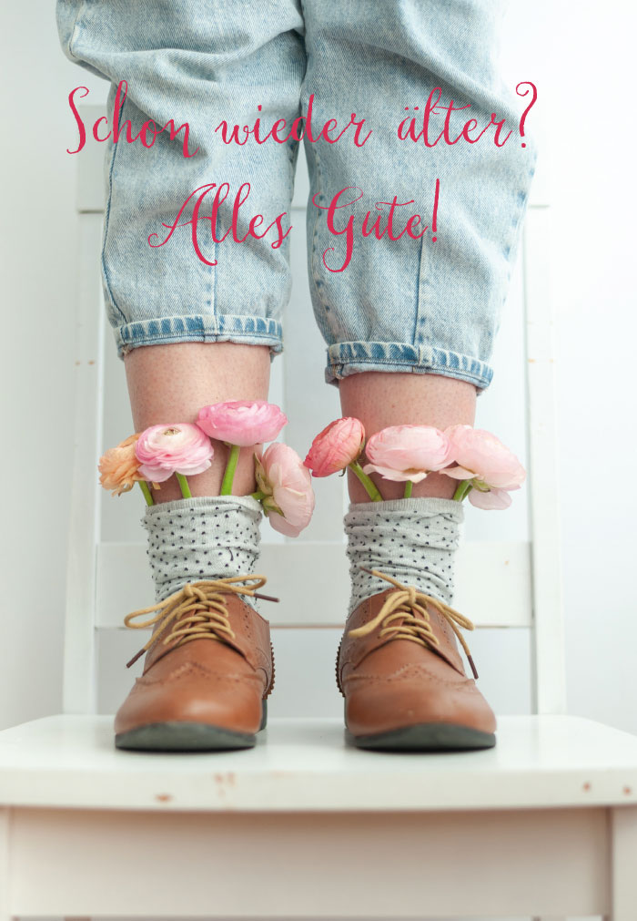 Geburtstag - Blumen in Socken Geburtstag - Blumen in Socken