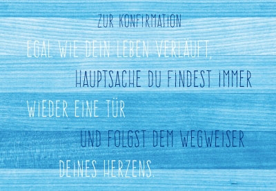 Konfirmation - Wasser, illustriert Konfirmation - Wasser, illustriert